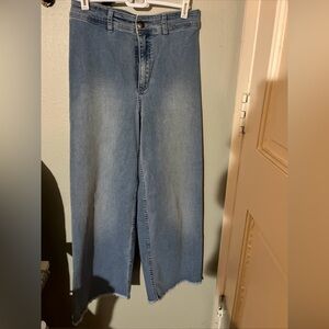 Billabong Light Blue Denim Free Fall Wide Leg Jeans